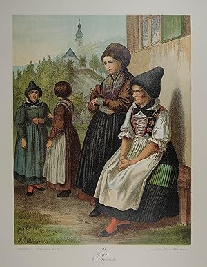 Seller image for Tyrol. Ober - Innthal. Chromolithographie n. A. Kretschmer. Leipzig, J.C. Bach um 1880, 25,5 x 20 cm for sale by Antiquariat Johannes Mller