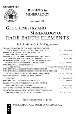 Bild des Verkufers fr Geochemistry and Mineralogy of Rare Earth Elements zum Verkauf von GreatBookPrices