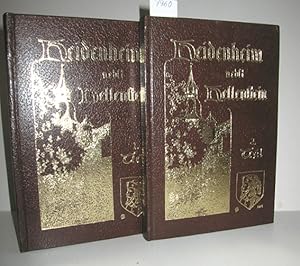 Bild des Verkufers fr Die Industrie- und Oberamtsstadt Heidenheim nebst dem Schlo Hellenstein in der Vergangenheit und Gegenwart (1. und 2. Teil) zum Verkauf von Antiquariat Zinnober