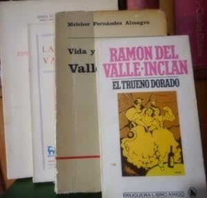 Seller image for EL TRUENO DORADO + FORMA E IDEA DE LOS ESPERPENTOS DE VALLE-INCLN (CON SUBRAYADOS) + LAS SONATAS DE VALLE-INCLN + VIDA Y LITERATURA DE VALLE-INCLN (4 libros) for sale by Libros Dickens
