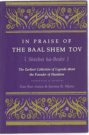 Image du vendeur pour In Praise of The Baal Shem Tov mis en vente par Sabra Books