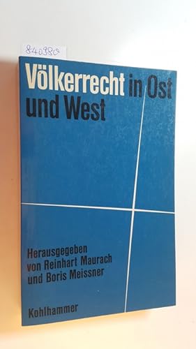 Imagen del vendedor de Vlkerrecht in Ost und West a la venta por Gebrauchtbcherlogistik  H.J. Lauterbach