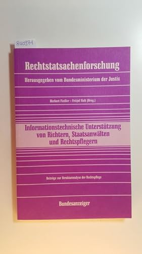 Bild des Verkufers fr RechtstatsachenforschungBeitrge zur Strukturanalyse der Rechtspflege - Informationstechnische Untersttzung von Richtern, Staatsanwlten und Rechtspflegern zum Verkauf von Gebrauchtbcherlogistik  H.J. Lauterbach