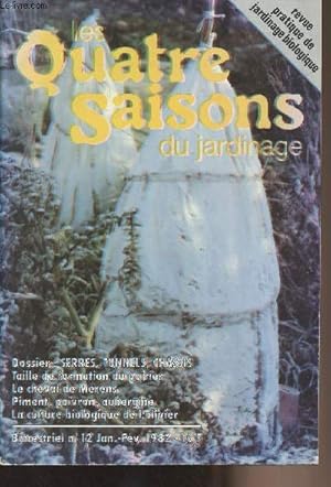 Image du vendeur pour Les quatre saisons du jardinage n12 Janv. fv. 1982 - Pourquoi les cultures sous abris : le point de vue d'un producteur - poivron, piment, aubergine - Deux duels, dans les serres - Insectes : il faut leur en faire voir de toutes les couleurs - Le tofu mis en vente par Le-Livre