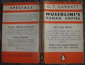 Seller image for Mussolini's Roman Empire for sale by eclecticbooks