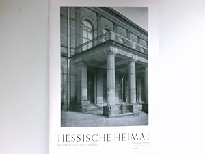 Imagen del vendedor de Hessische Heimat, 12. Jahrgang 1962, Heft 1 : a la venta por Antiquariat Buchhandel Daniel Viertel