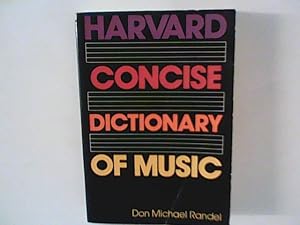 Imagen del vendedor de Harvard Concise Dictionary of Music a la venta por ANTIQUARIAT FRDEBUCH Inh.Michael Simon