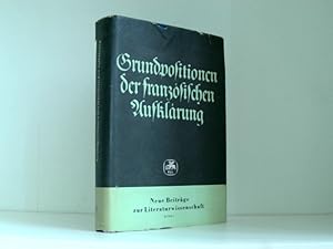 Seller image for Grundpositionen der Franzsischen Aufklrung for sale by Book Broker