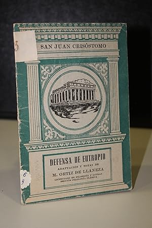 Imagen del vendedor de Defensa de Eutropio. Adaptacin y notas por M. Ortiz de Llaneza. a la venta por MUNDUS LIBRI- ANA FORTES