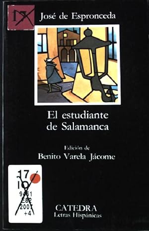 Immagine del venditore per El estudiante de Salamanca. Band 6. venduto da books4less (Versandantiquariat Petra Gros GmbH & Co. KG)