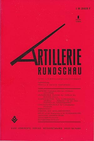 Artillerie Rundschau Jg. 1968 (4 Hefte, komplett)