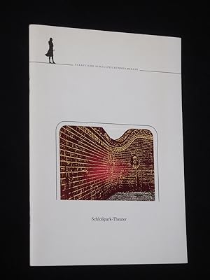 Immagine del venditore per Programmheft 1 Schlopark-Theater Berlin 1985/86. DER TALISMAN von Johann Nestroy. Insz.: Heribert Sasse, Bhnenbild: Xenia Hausner, Kostme: Joachim Herzog. Mit Heribert Sasse, Dagmar von Thomas, Hansi Jochmann, Peggy Lukac, Eva Manhardt, Hermann Faltis, Peter Matic, Hugo Lindinger, Walter Pfeil, Fritz Truppe, Andrea S. Nrnberger venduto da Fast alles Theater! Antiquariat fr die darstellenden Knste