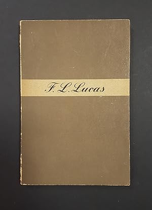 Lucas Frank Laurence. Pensieri critici in giorni critici. Longanesi. 1947