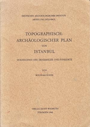 Image du vendeur pour Topographisch-archologischer Plan von Istanbul. Verzeichnis der Denkmler und Fundorte. mis en vente par Centralantikvariatet