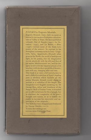 Bild des Verkufers fr Poesie / Poems. Translated by George Kay. Illustrated by George Mackie zum Verkauf von Libreria Antiquaria Pontremoli SRL