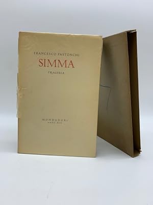 Imagen del vendedor de Simma. Tragedia a la venta por Coenobium Libreria antiquaria