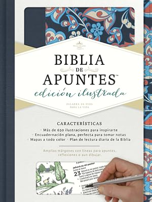 Imagen del vendedor de Rvr 1960 Biblia de Apuntes, Edicion Ilustrada, Tela En Rosado y Azul (Hardback or Cased Book) a la venta por BargainBookStores