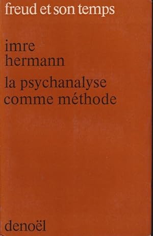 Seller image for La psychanalyse comme mthode for sale by PRISCA