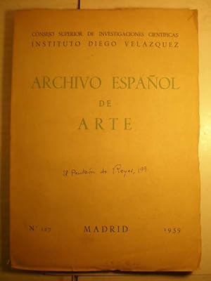 Imagen del vendedor de Archivo Espaol de Arte. N 127 - 1959 a la venta por Librera Antonio Azorn