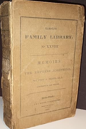 Memoirs of The Empress Josephine (Harper's Family Library No. XXVIII)
