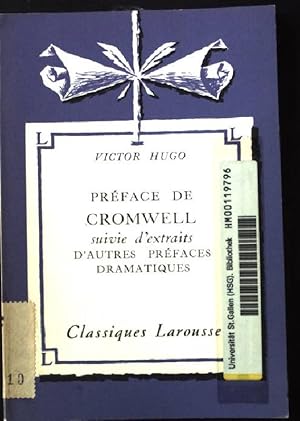 Image du vendeur pour Preface de Cromwell suivie d' extraits d' autres Prefaces Dramatiques. mis en vente par books4less (Versandantiquariat Petra Gros GmbH & Co. KG)