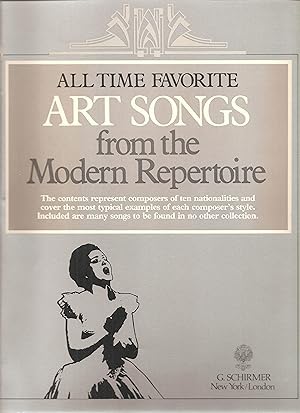 All Time Favorite Art Songs from the Modern Repertoire