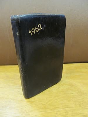 Tages-Merkbuch 1962: Notizkalender bzw. Adressbuch Arnold Fiedlers aus dem Jahre 1962 mit überaus...