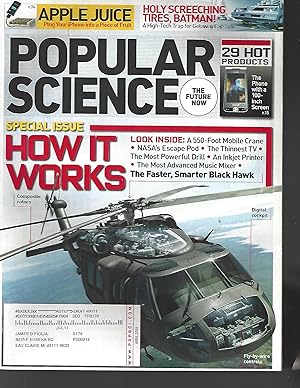 Image du vendeur pour Popular Science, April 2009-Special Issue: How It Works. & The Faster, Smarter Black Hawk Helicopter. mis en vente par Vada's Book Store
