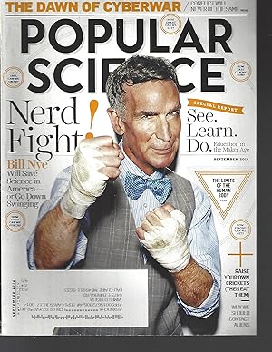 Seller image for Popular Science Magazine September 2014 Bill Nye, The Limits of the Human Body, The Dawn of Cyberwar for sale by Vada's Book Store