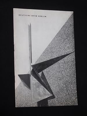 Immagine del venditore per Programmheft Deutsche Oper Berlin Mai 1962/63. FIDELIO nach Bouilly von Sonnleithner/ Treitschke, Beethoven (Musik). Musikal. Ltg.: Artur Rother, Insz.: Gustav Rudolf Sellner, Bhnenbild/ Kostme: Wilhelm Reinking. Mit Gladys Kuchta (Fidelio), Martti Talvela, Paul Schffler, Hans Beirer, Josef Greindl, Lisa Otto, Martin Vantin, Barry McDaniel, Manfred Rhrl venduto da Fast alles Theater! Antiquariat fr die darstellenden Knste