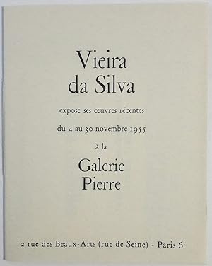Vieira da Silva expose ses oeuvres récentes du 4 au 30 novembre 1955 à la galerie Pierre.