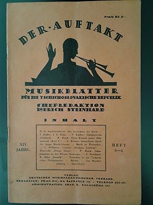 Der Auftakt - Musikblätter für die tschechoslowakische Republik, XIV. Jahrgang 1934, Heft 3-4 (Do...