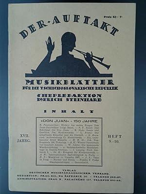 Der Auftakt - Musikblätter für die tschechoslowakische Republik, XVII. Jahrgang 1937, Heft 9-10 (...