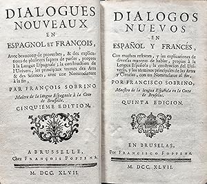 Dialogos nuevos en español y francés, con muchos refranes, y las explicaciones de diversas manera...