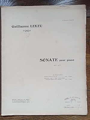 Immagine del venditore per Sonate pour piano. venduto da Flix ALBA MALZIEU