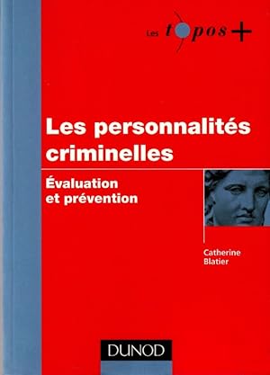 Seller image for Les personnalits criminelles - valuation et prvention. for sale by ARTLINK