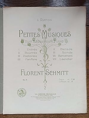 Immagine del venditore per Petites musiques. Huit pices pour piano. Op.32. venduto da Flix ALBA MALZIEU