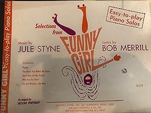 Selections from " Funny Girl ,Easy to Play Piano Arrangements