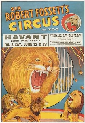 Robert Fossetts Circus Museum Exhibit Advertising Poster Postcard