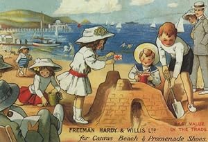 Freeman Hardy & Willis Beach Shoes Advertising Postcard