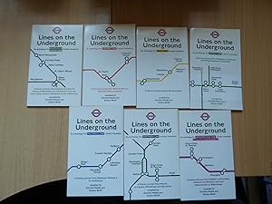 Seller image for LINES OF THE UNDERGROUND - 7 SMALL BOOKS for sale by HAWKMOOR BOOKS LTD