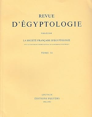Bild des Verkufers fr tudes de philologie et de linguistique (II). (Revue d'gyptologie). zum Verkauf von Librarium of The Hague
