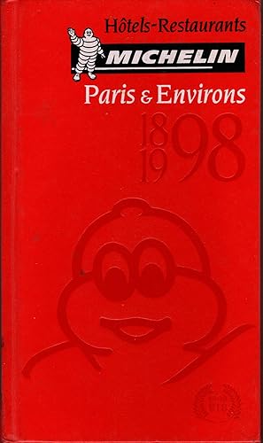 MICHELIN PARIS & ENVIRONS1998: Hotels- Restaurants - Plan