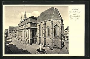 Bild des Verkufers fr Ansichtskarte Ansbach, Gumbertuskirche im Sonnenschein zum Verkauf von Bartko-Reher