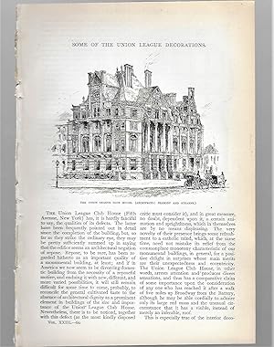 Seller image for Some Of The Union League Decorations for sale by Legacy Books II