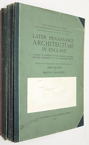 Later Renaissance architecture in England : a series of examples of the domestic buildings erecte...