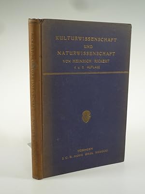 Bild des Verkufers fr Kulturwissenschaft und Naturwissenschaft. zum Verkauf von Antiquariat Dorner