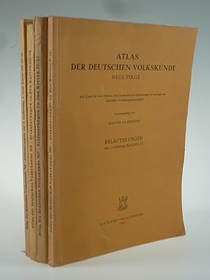 Imagen del vendedor de Atlas der Deutschen Volkskunde Neue Folge 4 Hefte. a la venta por Antiquariat Dorner
