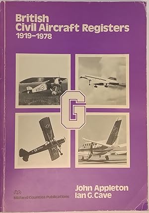 Imagen del vendedor de British Civil Aircraft Registers 1919-1978 a la venta por The Book House  (PBFA)