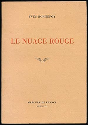 Image du vendeur pour Le nuage rouge : Essais sur la potique - Edition originale mis en vente par JLG_livres anciens et modernes